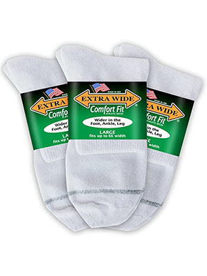 Extra-Wide Sock Company Comfort Athletic Crew
