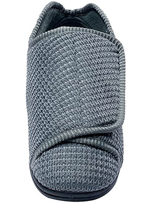 Silvert’s Men Extra Wide Slippers with Adjustable Closure – Diabetic and Swollen Feet