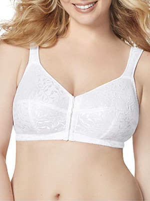 Just My Size Easy On Front Close Wire Free Bra
