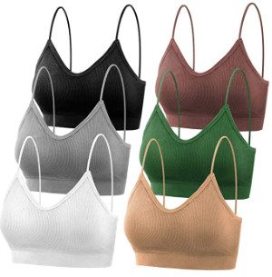 PAXCOO Cami Bras (6-Pack)