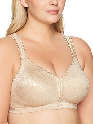 Playtex Women’s 18-Hour Front-Close Wire-free Back-Support Posture Bra