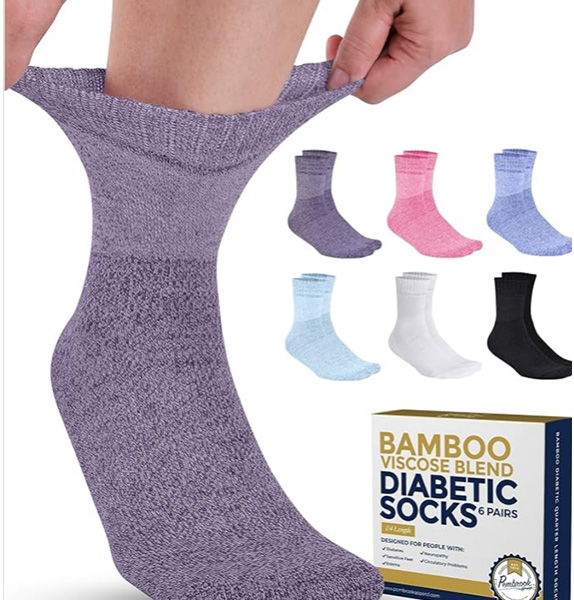Pembrook Bamboo Viscodr Diabetic Socks