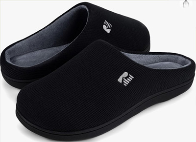 RockDove Memory Foam Slippers for Elderly Men